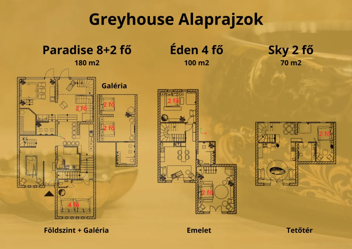 Greyhouse Alaprajzok